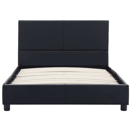 vidaXL - Bedframe - kunstleer - zwart - 90x200 - cm