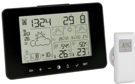 Weerstation met externe zender voor 90 weerregio's in Europa