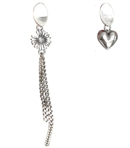Zilver- Oorbellen- Daisy and Haert - Charme Bijoux