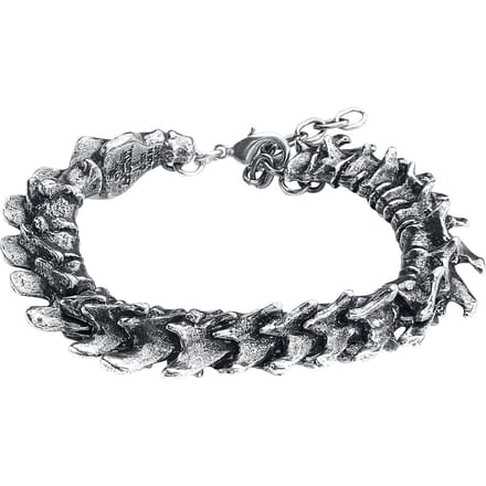 Alchemy Gothic - Gothic Armband - Vertebrae - voor Mannen - zilverkleurig