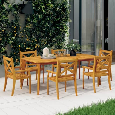 vidaXL - Tuinstoelen - 6 - st - massief - acaciahout