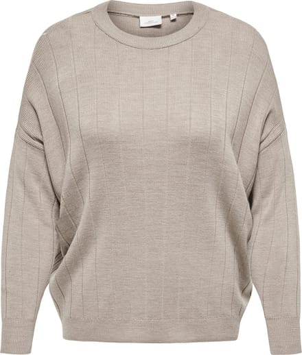 ONLY CARMAKOMA - CARTESS LS O-NECK KNT - Dames - Gebreide truien