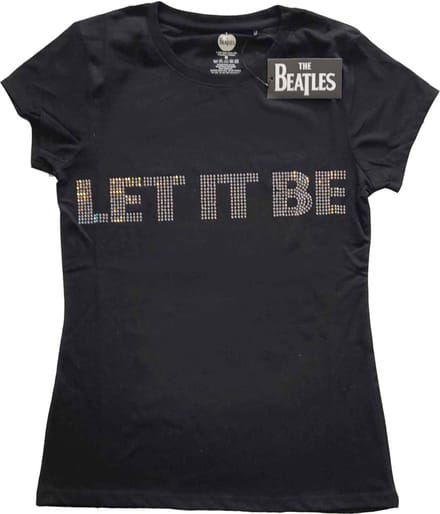 The Beatles - Let It Be Dames Tshirt - XL - Zwart