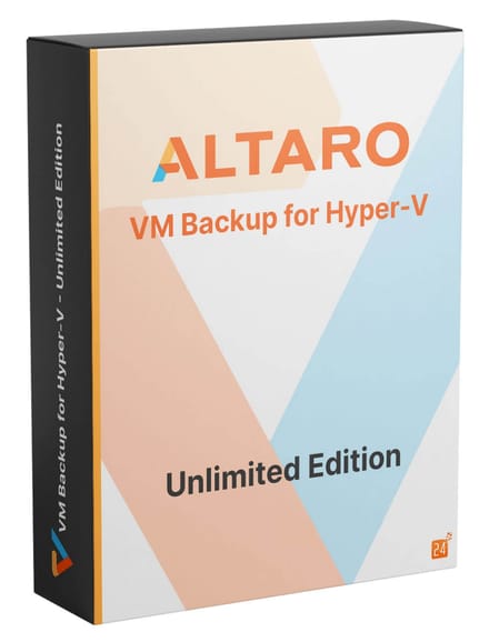 Altaro VM Backup for Hyper-V Unlimited Edition Uitbreiding 3 Jaar Onderhoud