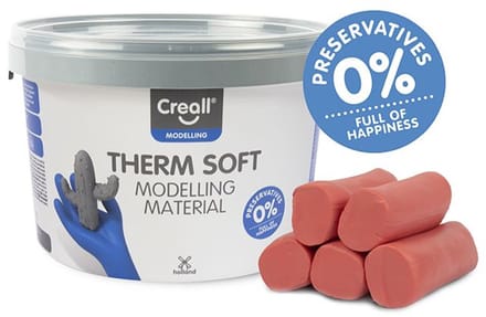 Creall Therm junior boetseerklei - rood