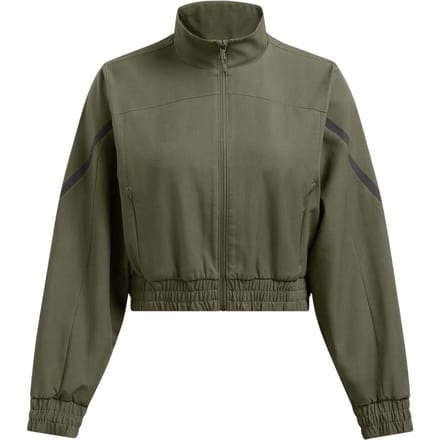 Under Armour Dames-top met trechterhals en lange mouwen (Groen)