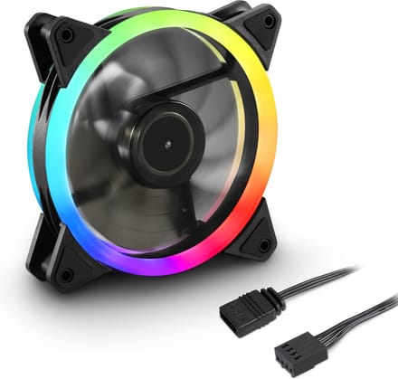 Sharkoon SHARK Blades PWM RGB: 0 - Case ventilator - 120mm - Black