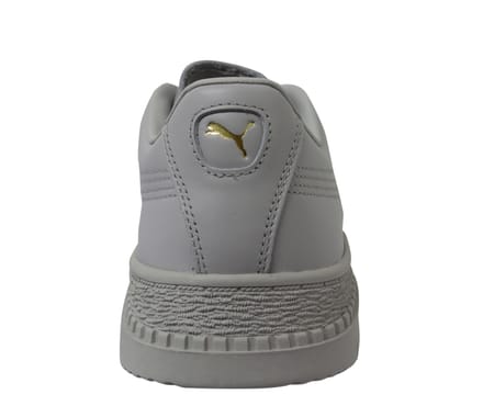Puma Utility Leather Grey Low Lace Up Damestrainers 370982 02