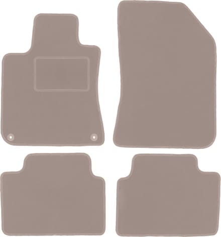 Beige veloursmatten voor: Peugeot 308 II hatchback (2013-)