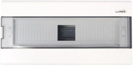 Verdeel kast - Zekeringkast - Elektrische installatie - 18 modules - Enkelfasig - Wit