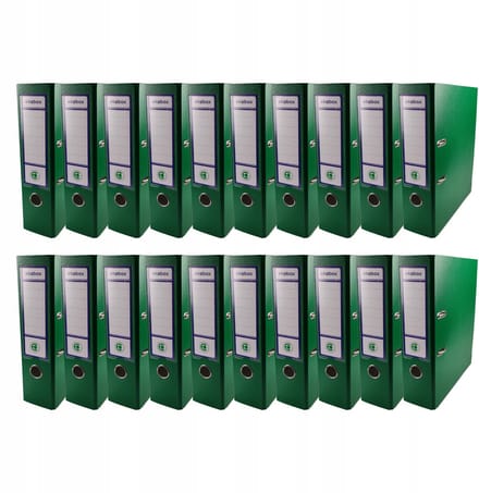 Ekobox Segregator A4 PP 80mm Groen - 20 st