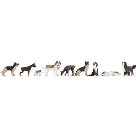 NOCH 0012852 H0 Honden figuren Kant-en-klare module, Scène met geluid
