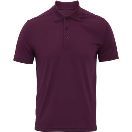 Premier Heren Coolchecker Pique Poloshirt (Aubergine)