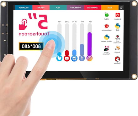 Capacitive Touch Screen 5" voor Raspberry Pi, Jetson Nano en Beaglebone - Ideaal voor Projecten en DIY Toepassingen