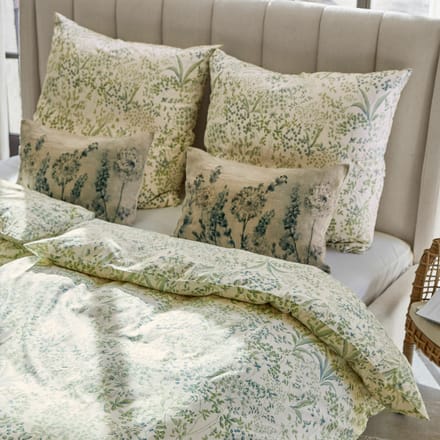 LOBERON Beddengoed Joncherey groen/blauw/wit