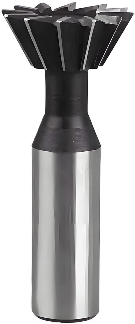 Dovetail Frees - Groef frees Stikfrees - Metaalbewerking - Dubbele snede - 30x45 Graden - Zilver