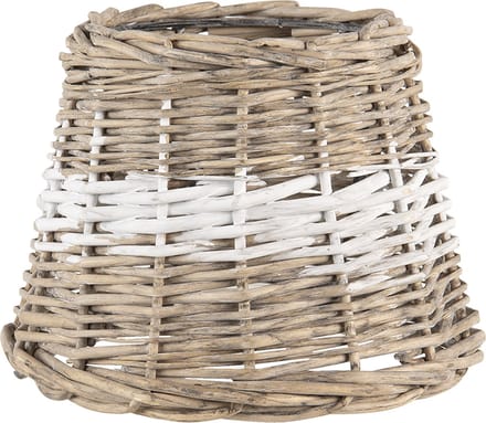 Clayre & Eef Lampenkap Ø 20x15 cm Bruin Rotan