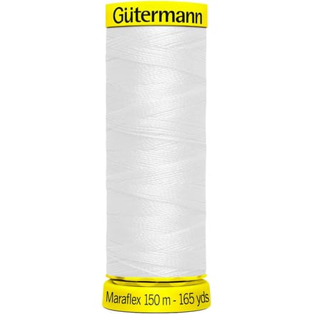 Gütermann Maraflex, No. 120, voor zeer elastische naden - 800 Wit
