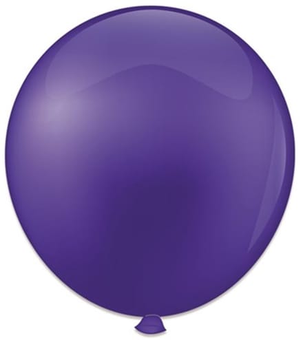 Ballonnen kristal paars (61cm, 10st)