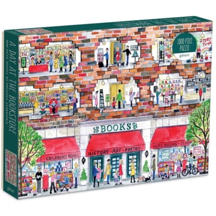 Michael Storrings A Day At The Bookstore 1000 Piece Puzzle - Galison