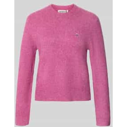 Gebreide pullover met labeldetail model 'Curtis'