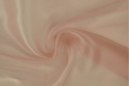 Organza stof - Oud roze - 1 meter - Per meter - 150cm breed