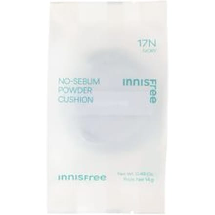 innisfree - No-Sebum Powder Cushion Refill Only - 5 Colors 2023 Version - #17N Ivory