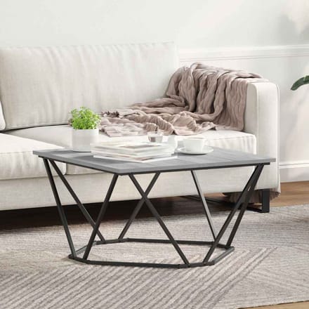 vidaXL - Salontafel - Grijs - Sonoma - 80 - x - 80 - x - 45 - cm