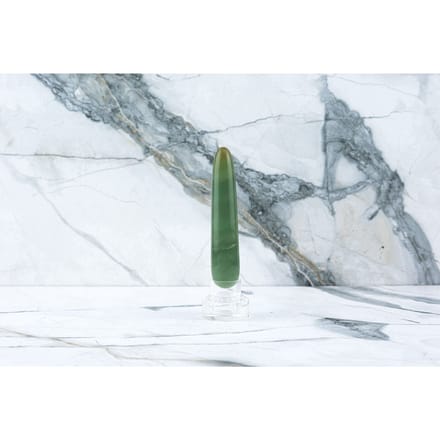 Yoni-Stab - Grüner Jadestab (10 cm)
