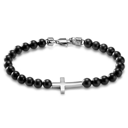 Unity | Armband van Onyx met Kruis