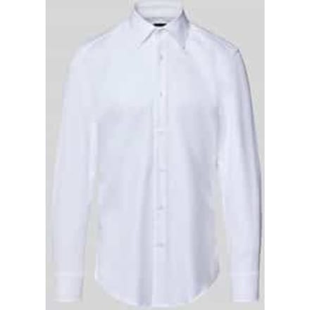 slim fit zakelijk overhemd van puur katoen model 'H-HANK-K'