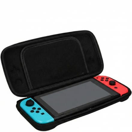 imoshion Case Geschikt voor Nintendo Switch / Nintendo Switch OLED - Compacte Hard Cover Hoes - Accessoires - Zwart