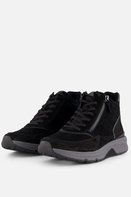 Gabor Gabor Rollingsoft Veterboots zwart Suede
