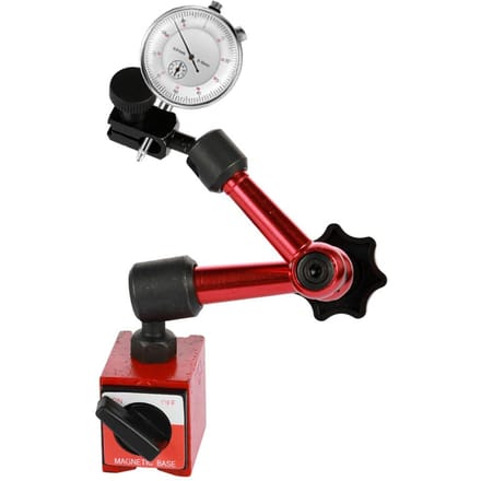 Metalen ronde meetklok en mini-flexibele magnetische basishouder, beugelgereedschapsset 0-10mm black