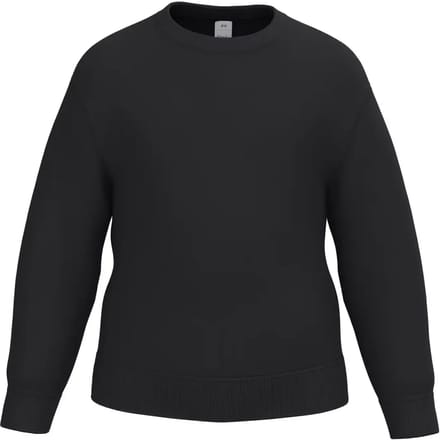 iDeal Basic Brand Kinder sweater met ronde hals IB401 - Ideal Black - 10/12 ans