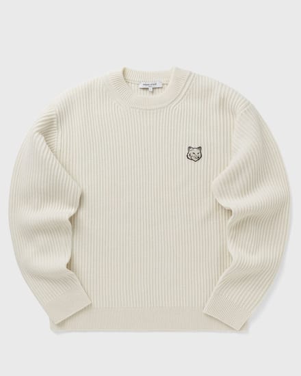 FOX HEAD WOOL RIBBED JUMPER