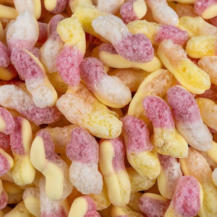 Cosmo Snacks gevriesdroogde zure wormen (gummiesnoepjes), 52 g