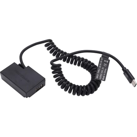 Type C LP‑E17 Volledige Decodering Dummy Batterij DC Koppelaar Voedingsadapter voor RP 760D 750D 800D Camera black