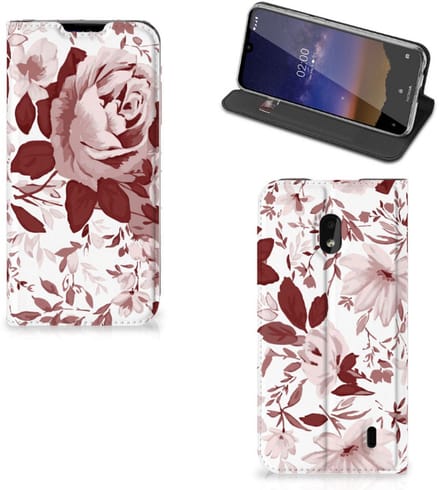 Bookcase Nokia 2.2 Watercolor Flowers