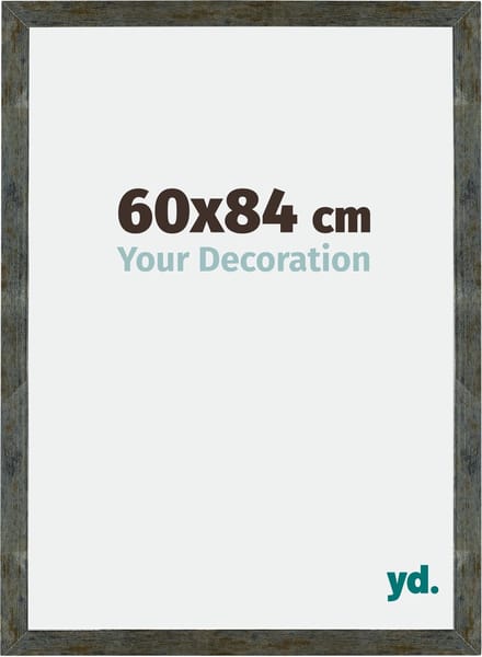 Your Decoration - Fotolijst 60x84 cm - MDF - Blauw Goud Gemeleerd - Mura