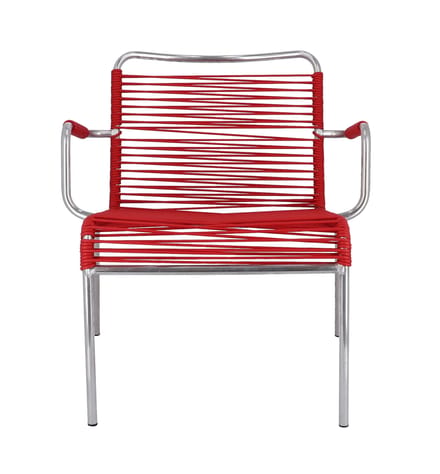 Jan Kurtz Mya Spaghetti loungestoel - rood