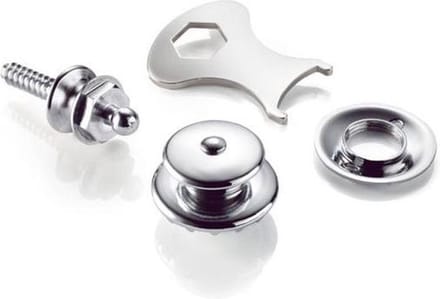 Loxx Tenax knop sluiting set - 10 stuks - zelftappers - montage sleutel