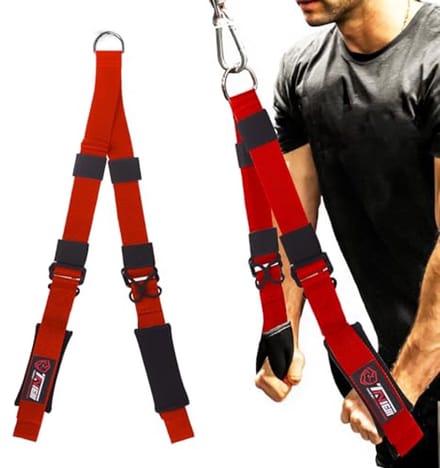 Triceps Touw Kabel Accessoire - Verstelbare Lengte voor Optimale Oefeningen