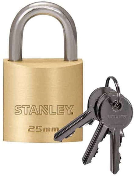 Stanley 81101 371 401 Hangslot 25 mm Sleutelslot
