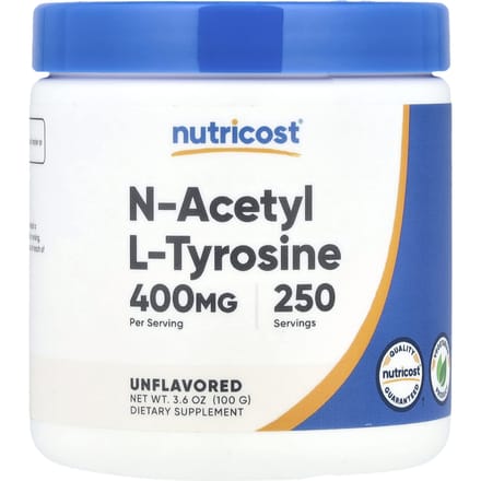 N-Acetyl L-Tyrosine, Ongezoet, 100G (3.6Oz)