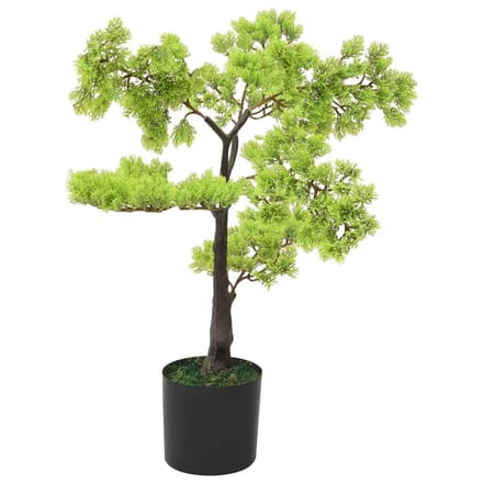 vidaXL - Kunstplant - met - pot - cipres - bonsai - 60 - cm - groen