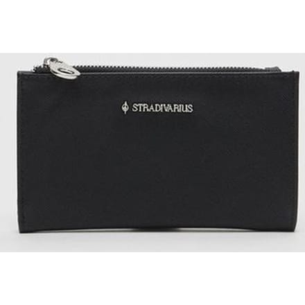 Stradivarius Basic portemonnee met rits  Zwart OS