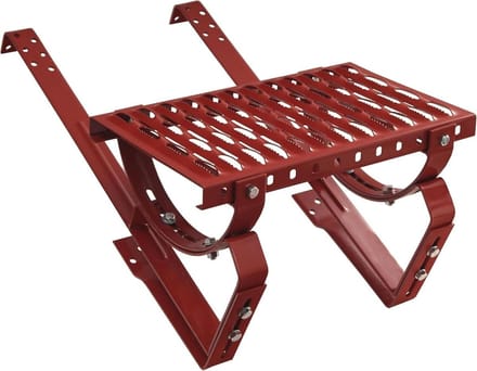 Daktrede - Dakladder - Veilig dakwerk - Duurzaam staal - 100 cm - Rood