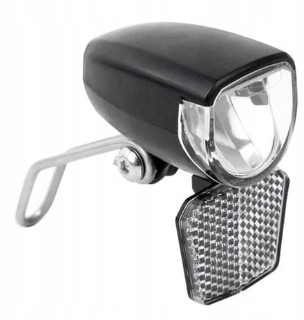 Dynamo Fietslamp Voorzijde met Schemersensor - 60 Lumen