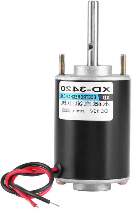 DC Motor - Permanente Magneet - DIY Projecten - Laag Geluidsniveau - 30W 12V - Metaal